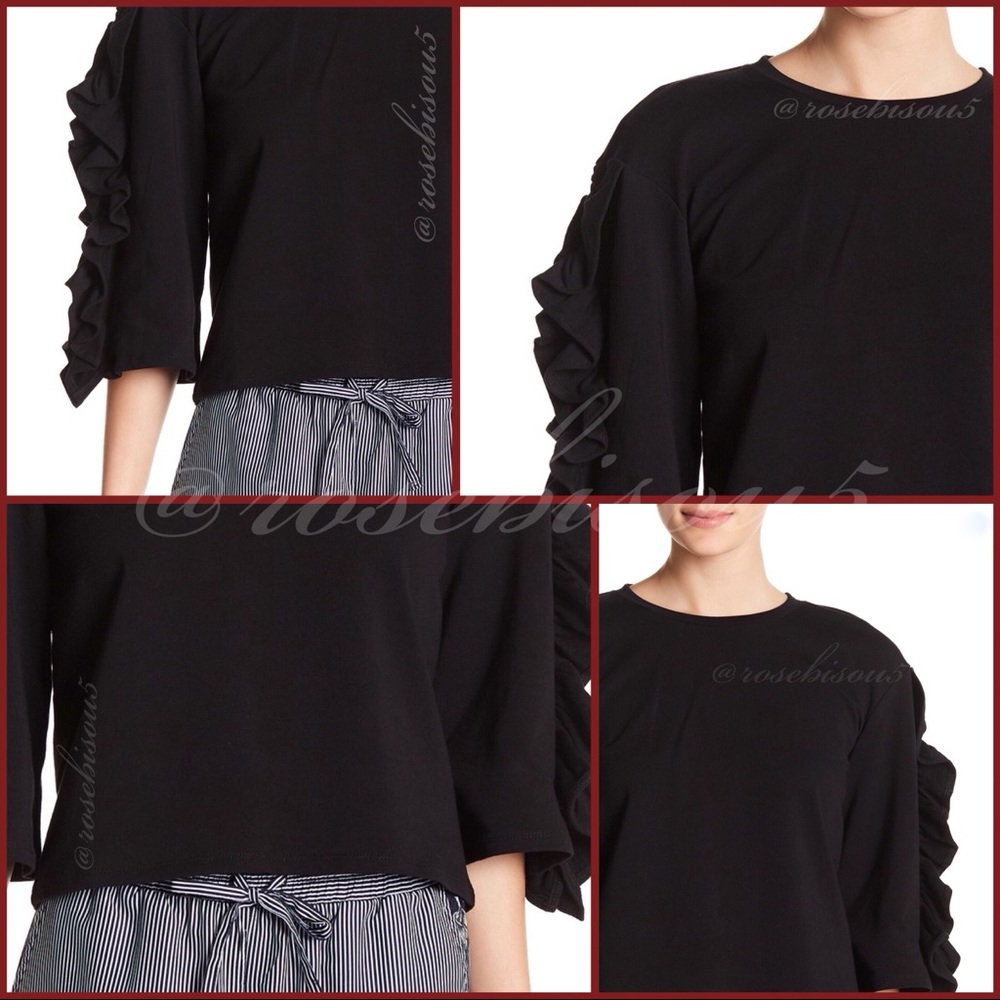 ♥️🆕{ROMEO+JULIET COUTURE} Ruffle Sleeve Sweater - Picture 3 of 5